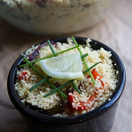 Couscous with roasted mediterranean vegetables