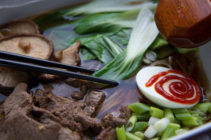 Chilli Beef Ramen Soup