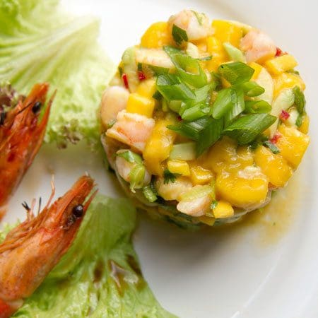 Prawn, Mango, Avocado, Chilli Salad