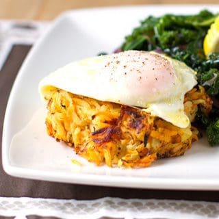 White and Sweet Potato Cheese Rosti