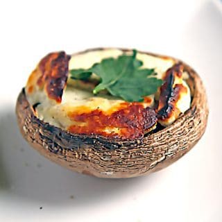 Grilled Portabello Mushroom with Halloumi