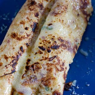 Savoury Thyme, Aleppo Pepper and Cheddar Crepes
