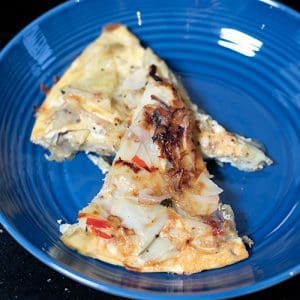 Spanish Tortilla Omelette with Chilli, Thyme, and Garlic